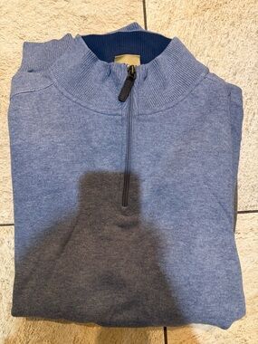 Jos. A. Bank Men's Half-Zip Sweater in Slate Blue